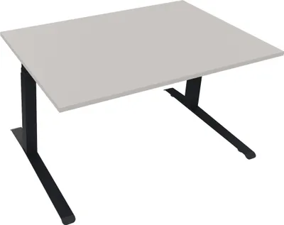 Produktbild von Sitz-/Stehtisch Kufe Doppels. Quad. B1400xT900xH645-1275 ws/Lichtgrau