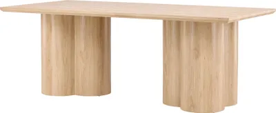 Obrázok produktu pre FURNLUX Jedálenský stôl Olivia Oak 100cm / Hauptfarbe: / Abmessungen: 100 x 210 x 77 cm