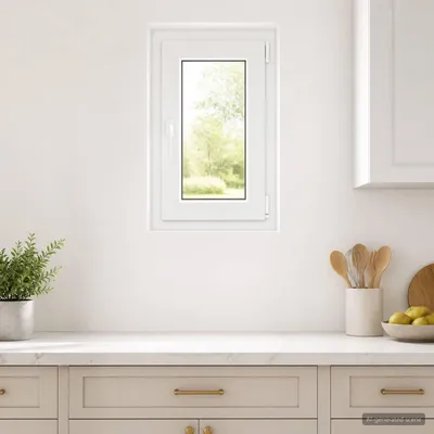 Produktbild von Kellerfenster Innenseite Farbe Weiß RISOR 40 x 80 cm
