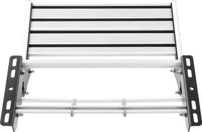 Produktbild von Wohnmobil Trittstufe - Manuelle rechteckige Trittstufe - Tragkraft 150 kg - Breite 55 cm - Robust und langlebig - Für Wohnmobil, Wohnwagen, LKW - Silber