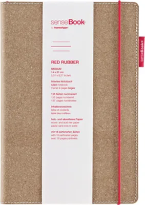 Produktbild von senseBook Red Rubber M liniert