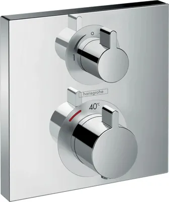 Obrázek produktu pro Hansgrohe Ecostat Square termostatická podomítková montážní sada pro 2 spotřebiče, chrom, 1 ks.