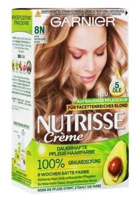 Produktbild von Garnier Nutrisse Haarfarbe, 8N Nude Natürliches Blond, 100 ml
