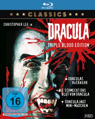 Image de Dracula Triple Blood Edition : Le Retour de Dracula / Quel goût a le sang de Dracula / Dracula chasse de jeunes filles [Blu-ray]