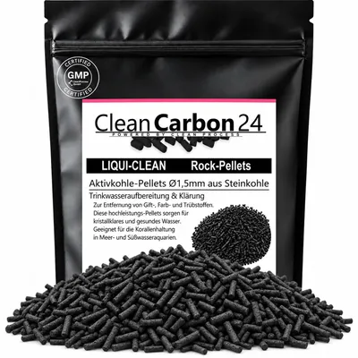 Obrázok produktu pre Aktívne uhlíkové granule, priemer 1,5 mm, pre vodné filtre s objemom 5 litrov