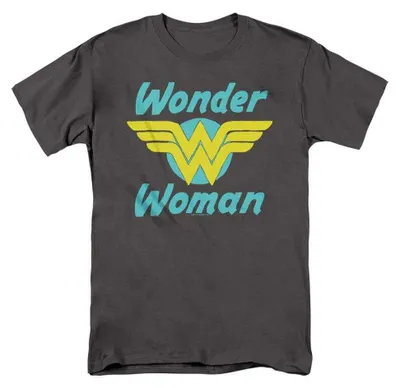 Immagine prodotto di Maglietta "Wonder Wings" di Wonder Woman, unisex, per uomo/donna, modello TV36979 (taglia XL), colore antracite, Immagine generata dall'IA