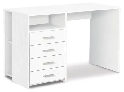 Immagine prodotto di Scrivania da Ufficio 4 Cassetti 120x76x55 cm Bianco Fiammato