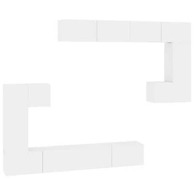 Immagine prodotto di vidaXL Mobile TV a parete bianco in legno