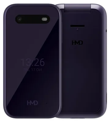 Zdjęcie produktu dla HMD 2660 Flip, Telefon z klapką, Dual SIM, 7,11 cm (2.8"), 0,3 MP, 1450 mAh, Fioletowy