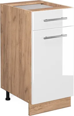 Immagine prodotto di Mobiletto base per cucina Vicco Fame-Line Bianco lucido 40 cm senza piano di lavoro, Model 38322