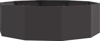 Immagine prodotto di vidaXL Fioriera nera 120 x 120 x 35 cm in acciaio