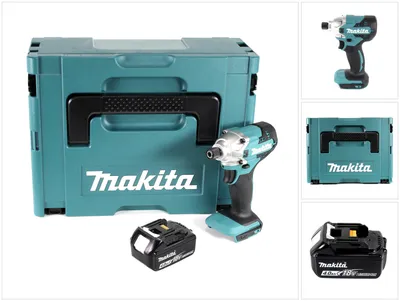 Produktbild von Makita DTD 156 M1J Akku Schlagschrauber 18V 155Nm + 1x Akku 4,0Ah + Makpac - ohne Ladegerät
