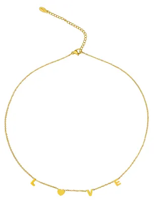 Produktbild von Halskette LOVE Edelstahl 40 cm