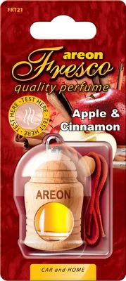 Produktbild von Duftdose Duftbaum Lufterfrischer Apfel & Zimt Original Areon FRESCO Autoparfüm