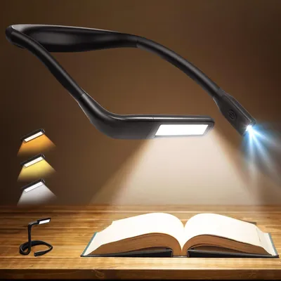 Obrázok produktu pre Prenosná LED čítacia lampa s flexibilným držiakom a stmievateľným osvetlením
