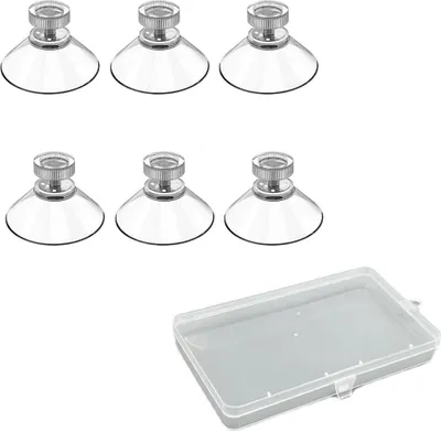 Produktbild von Saugnapf mit Gewinde - Transparenter Saugnapf - 6 Stück