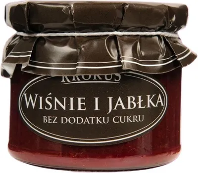 WIŚNIE I JABŁKA BEZ DODATKU CUKRÓW 310 g - KROKUS