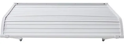 Produktbild von Luifel für Außenwände - Lichtgewicht und Stabil Aluminiumrahmen - UV-beständig und Wetterfest - Regen- und Schneebeschirmung - Einfache Montage - Aluminium, 101,6 x 106,6 x 51 cm