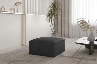 Productafbeelding van Design fauteuil CELES PREMIUM, 65x65 cm, bekleed met stof Scala, kleur antraciet