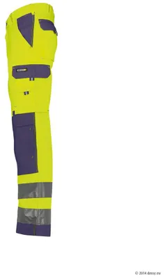 Produktbild von DASSY Warnschutzhose BUFFALO 290 gr. Gr. 44 STANDARD   gelb/blau
