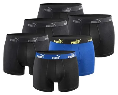Produktbild von Puma Herren Boxershorts 6er-Pack - 701218254, Farbe:Blue Combo, Textil:M