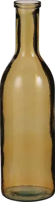 Image de Mica Decorations Bouteille de verre Rioja - H50 x Ø15 cm - Verre recyclé - Ocre