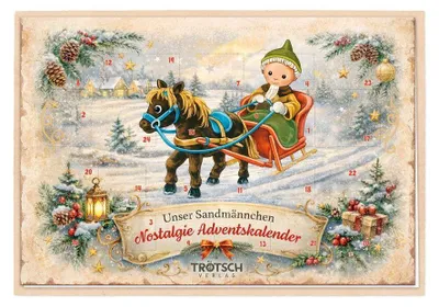 Produktbild von Unser Sandmännchen Adventskalenderkarte Nostalgie