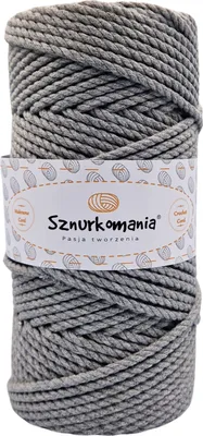 Produktbild von Makramee-Garn 5 mm 100 m 3-fädig, viele Farben, Baumwollgarn, Baumwollkordel 5 mm 3-lagig, Makramee-Kordel, Makramee-Kordel, Baumwollkordel, gehäkelt