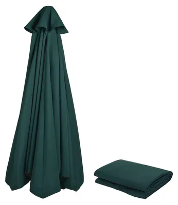 Productafbeelding van Vervangingshoes voor parasol, 3 meter/270 cm/2 meter/230 cm/250 cm, 8/6 baleinen, antraciet/blauw/grijs/rood/beige – UV-bescherming 80, windbestendig, stabiel, geschikt voor strand, terras en tuin – reserveonderdelen