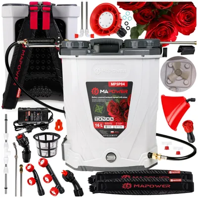 Produktbild von MAPOWER MPSP04 Akku-Rückenspritze 16 l, 5,5 bar, mit Rührwerk