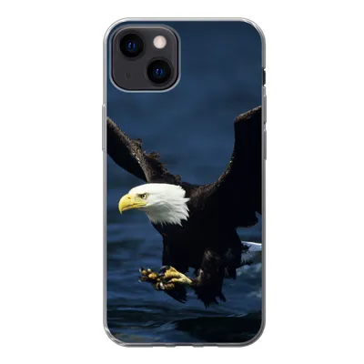 Produktbild von MuchoWow® Handyhülle Schutzhülle Hülle für iPhone 13 Adler - Nahaufnahme - Wasser Silikon Softcase Handy Hülle - Karteninhaber