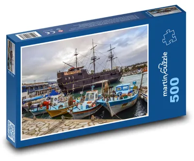 Obrázok produktu pre Puzzle 500 Historické lode v prístave - martinpuzzle