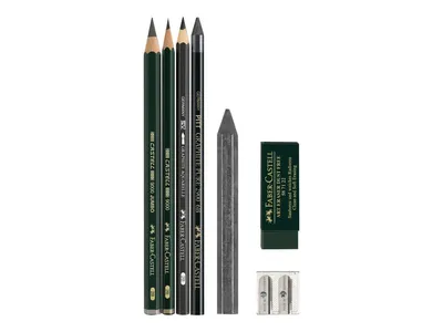 Zdjęcie produktu dla Faber-Castell 112997, Wielo, Czarny, Zielony, Szary, Blister, 7 szt.