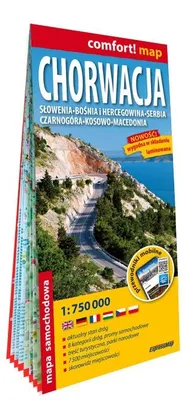 Obrázek produktu pro Automobilová mapa Chorvatska v měřítku 1:750 000, laminovaná, 2024