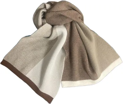 Produktbild von Schal für Damen, Winter-Schals für Damen, Kaschmir-Schals, Strickschal, Halstuch, Schal-Stola, Karomuster, Herbst, weich, warm, Stola