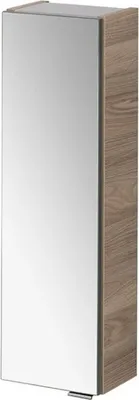 Zdjęcie produktu dla FACKELMANN LUXOR szafka wisząca z lustrem / Szafka łazienkowa z systemem cichego domykania / Wymiary (szer. x wys. x gł.): ok. 20 x 68 x 16 cm / Szafka łazienkowa z 1 drzwiami lustrzanymi / Zawias drzwi lewy / Korpus: jasnobrązowy