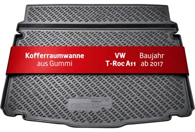 Obrázok produktu pre Organizér do batožinového priestoru vozidla VW T-ROC (2017) s nastaviteľnou podlahou v spodnej polohe