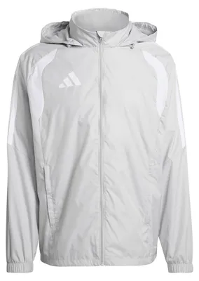 Immagine prodotto di Giacca antivento adidas Tiro 26 League, modello 128, colore grigio chiaro/bianco