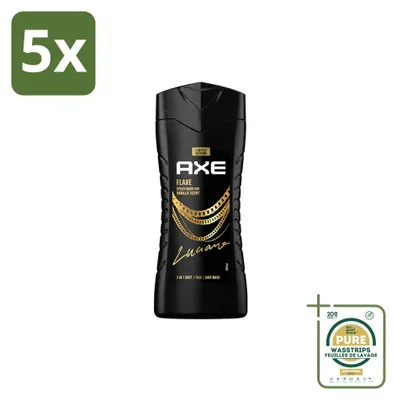 Imagen del producto de 5 unidades de gel de ducha Axe, aroma Flax, 250 ml, pack ahorro