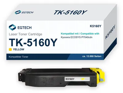 Produktbild von Toner kompatibel mit Kyocera TK-5160Y Gelb ECOSYS P7040cdn