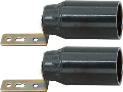 Produktbild von Lampenfassung Schnurpendel Lampenschirme Leuchtenpendel E27 E14 Retro Vintage 2x Bakelit-Fassung E14