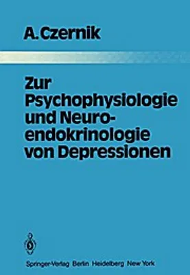 Obrázok produktu pre Zur Psychophysiologie und Neuroendokrinologie von Depressionen