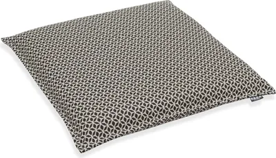 Produktbild von H.O.C.K. Pulco Outdoor Sitzkissen 45x45x6cm mit Biese col. 4 schwarz kleingemustert
