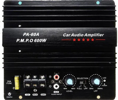 Obrázek produktu pro 600W deska výkonného zesilovače pro automobilový subwoofer, jednokanálový audio zesilovač, 12,0 V