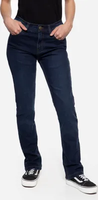 Produktbild von Queen Kerosin Motogear Dark Blue Damen Motorrad Jeans, dunkelblau, 33