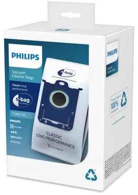 Produktbild von Philips Original sbag® Staubsauger Beutel Classic Long Performance Mega-Pack, 16 Stück (FC8021/05)