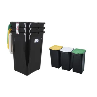 Zdjęcie produktu dla Pojemnik na odpady z recyklingu Tontarelli TON854 44 L (3 sztuki)