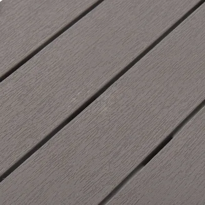 Image de vidaXL Bancs de jardin 2 pcs. Mocca Plastique