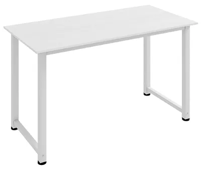 Produktbild von Computertisch mit verstellbaren Fš¹?en aus Spanplatte und Stahl, 120 x 60 x 76 cm, Wei?