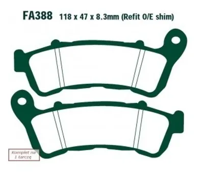Produktbild von EBC Brakes Bremsbeläge Bremsklötze FA388